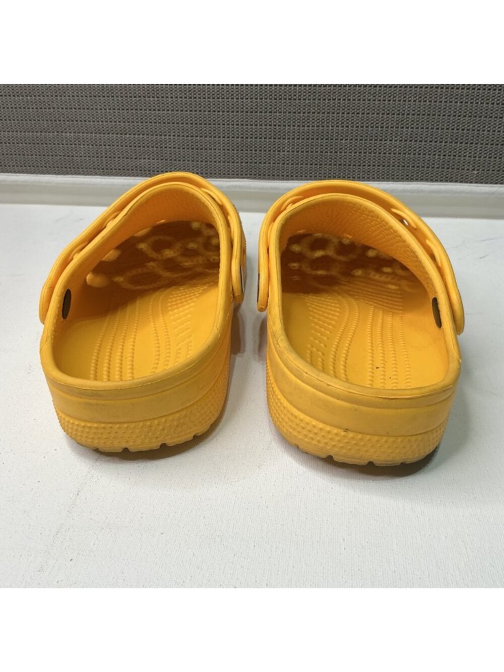 Yellow Crocs Classic Clogs With Fun Jibbitz Charms Womens Size 7 Comfortable - Picture 3 of 7